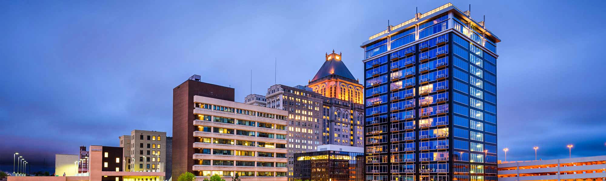 Criminal Defense Lawyers-in-Greensboro-NC-Dummit-Fradin Image of downtown Greensboro, near where our Criminal Lawyers practice on Market Street