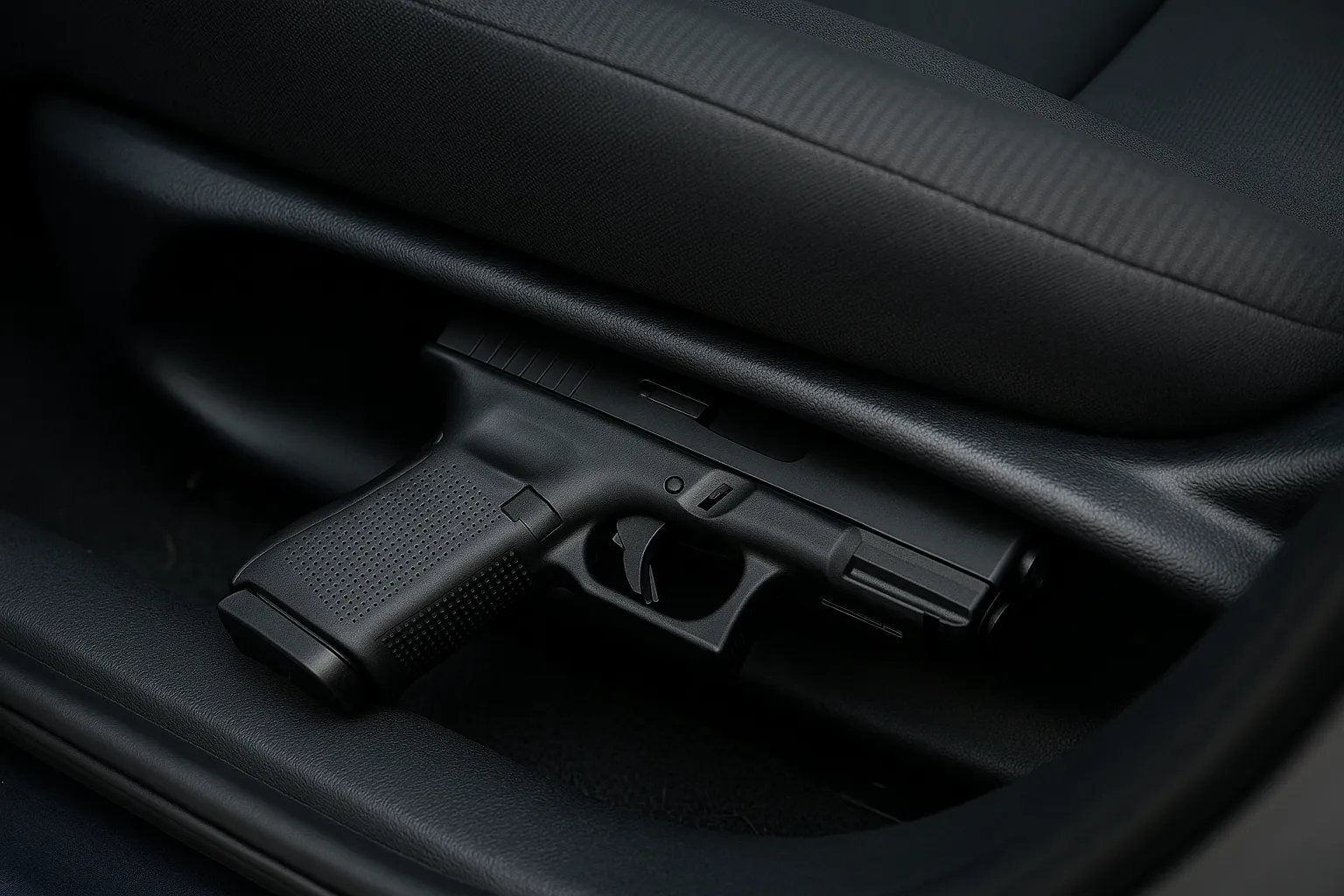 Handgun Partially Hidden Under Car Seat – Constructive Possession Risk Concealed handgun in car near Guilford County